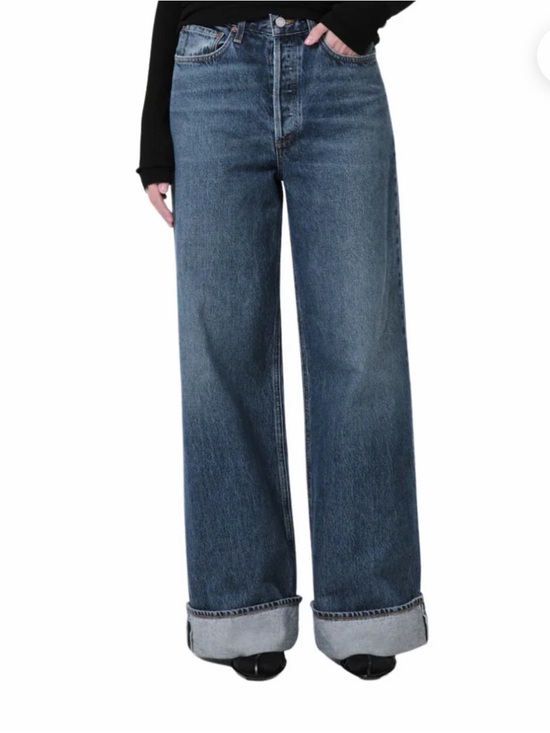 Agolde Denim - Agolde Dame wide leg high rise jeans color control